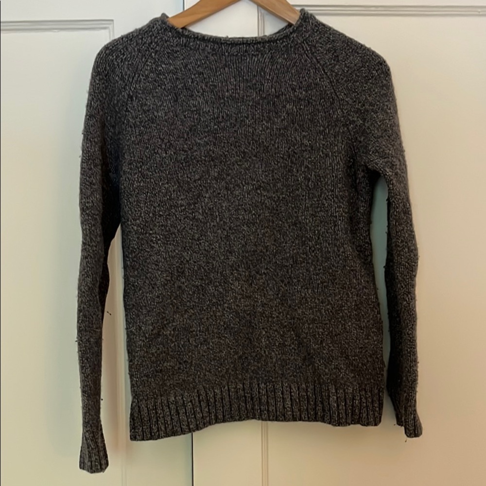 Lambswool dark gray sweater from L.L. Bean